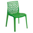 Židle jídelní plastová verde brilante  GRUVYER