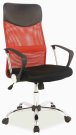 Židle kancelářská černá/šedá látka Q-025