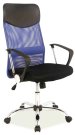 Židle kancelářská černá/šedá látka Q-025