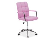 Židle kancelářská šedá tkanina Q-022