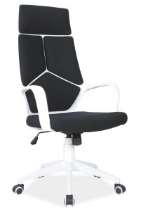 Židle kancelářská bílá/černá Q-199