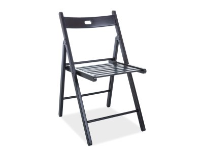 Židle skládací dřevěná černá SMART II