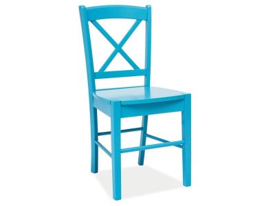 Židle jídelní dřevěná modrá CD-56