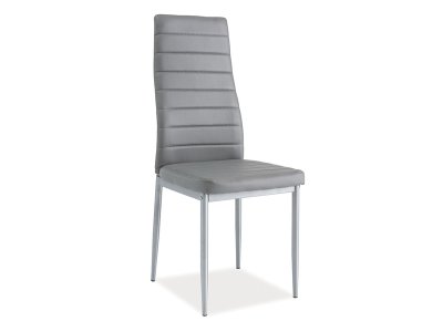 Židle jídelní šedá/alu H-261 BIS