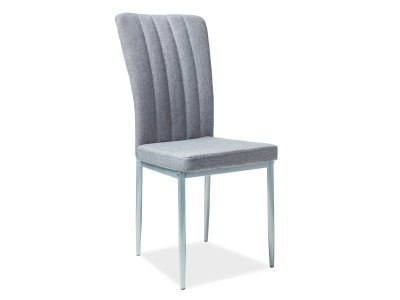 Židle jídelní šedá/alu H-733