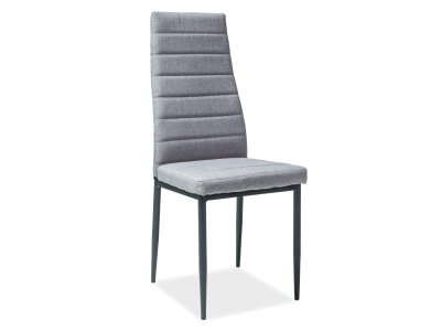 Židle jídelní černá/šedá H-265