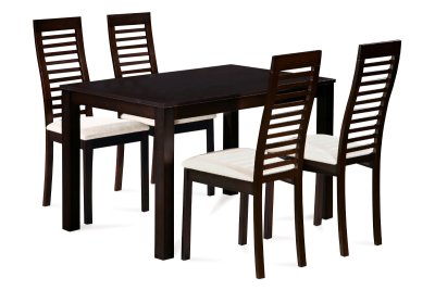 Set jídelní 1+4 židle AUT-5000 BK