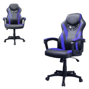 Židle kancelářská ekokůže modrá KA-Y209 BLUE