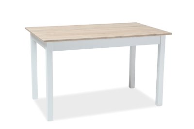 Stůl jídelní rozkládací 100x60 dub/bílá mat HORACY