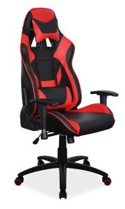 Židle kancelářská černá/červená SUPRA