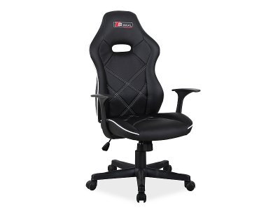 Židle kancelářská černá/bílá BOXTER