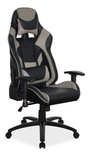 Židle kancelářská černá/šedá SUPRA