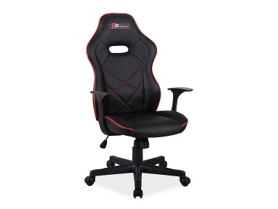 Židle kancelářská černá/červená BOXTER