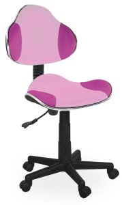Židle kancelářská dětská růžová Q-G2