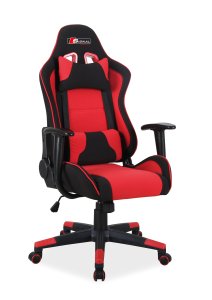 Židle kancelářská černá/červená ZANDA