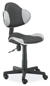 Židle kancelářská dětská černá/šedá Q-G2
