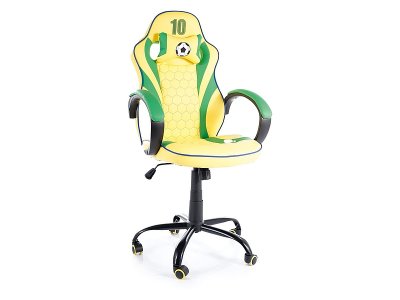 Křeslo kancelářské žlutá/zelená BRAZIL