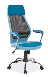 Židle kancelářská modrá Q-336