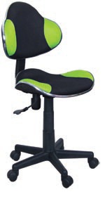 Židle kancelářská dětská černá/zelená Q-G2