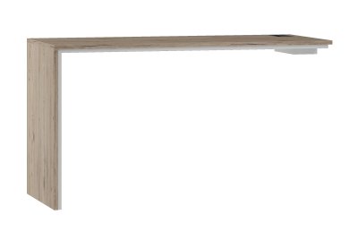 Nástavec na komodu dub bordó/arktická bílá OFFI BP 1500