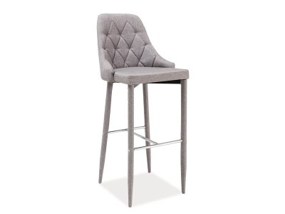 Židle barová šedá TRIX H-1