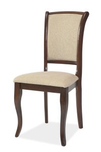 Židle jídelní tmavý ořech/béžová MN-SC