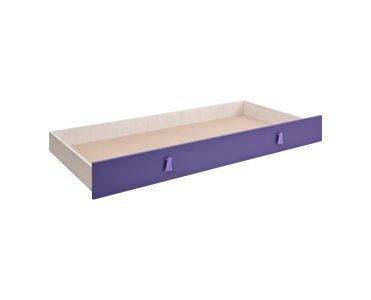Zásuvka pod postel dub bílý/fialová NUMERO